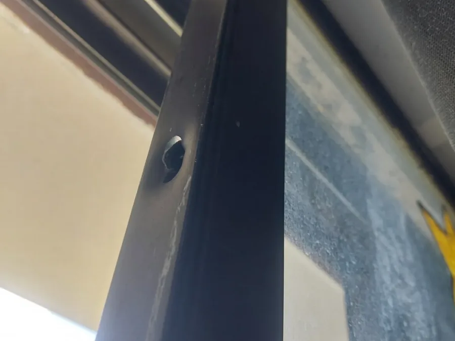 Sliding door coming off its frame